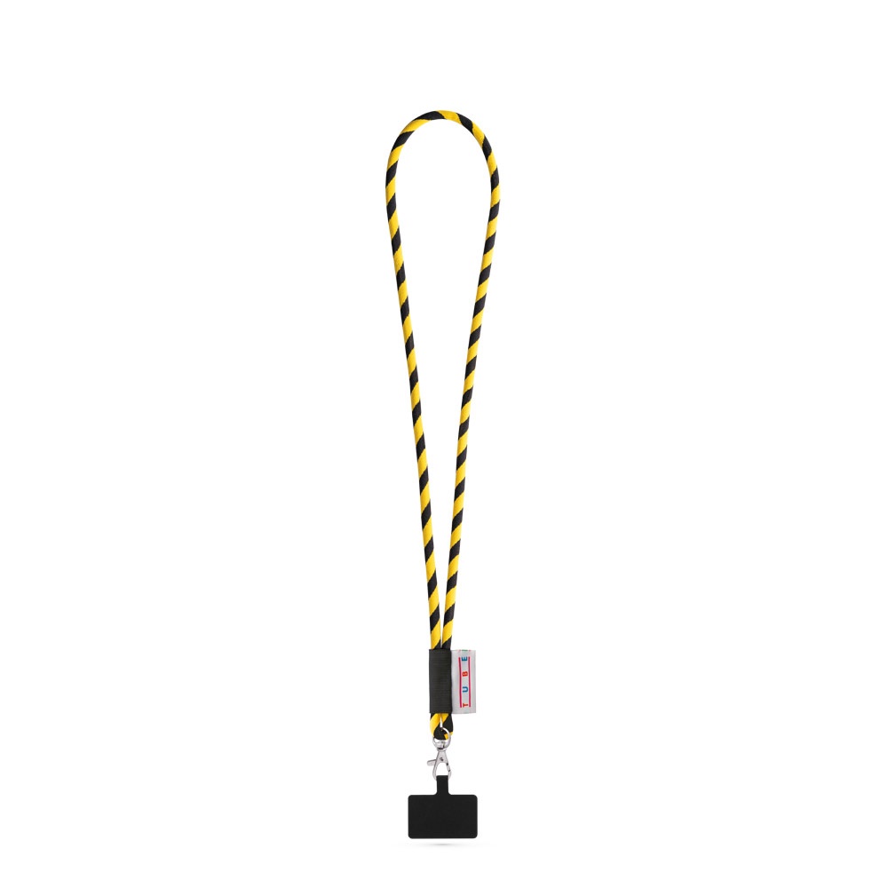 GOSPORT. SET Lanyard TUBE Long (Ø 7 mm) z karabińczykiem spustowym 9 mm i uchwytem na telefon komórkowy P145210S czarny / żółty GOSPORT. SET Lanyard TUBE Long (Ø 7 mm) z karabińczykiem spustowym 9 mm i uchwytem na telefon komórkowy P145210S czarny / żółty