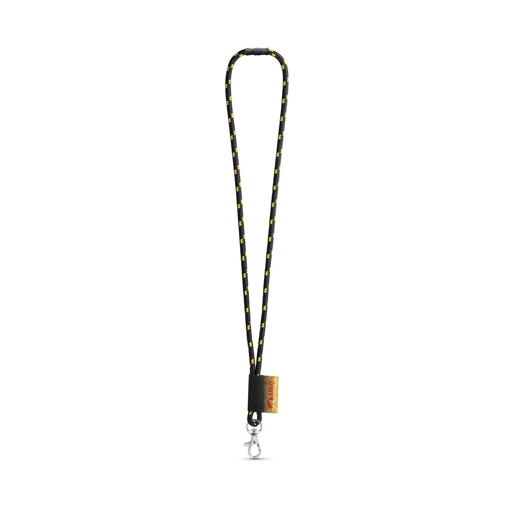 MANSFIELD. ZESTAW Smycz NAUTIC długa (Ø 7 mm) z karabińczykiem 9 mm i zapięciem bezpieczeństwa Ø 7 mm P145230S czarny / żółty MANSFIELD. ZESTAW Smycz NAUTIC długa (Ø 7 mm) z karabińczykiem 9 mm i zapięciem bezpieczeństwa Ø 7 mm P145230S czarny / żółty