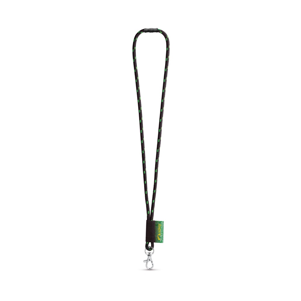 MANSFIELD. ZESTAW Smycz NAUTIC długa (Ø 7 mm) z karabińczykiem 9 mm i zapięciem bezpieczeństwa Ø 7 mm P145230S czarny / zielony MANSFIELD. ZESTAW Smycz NAUTIC długa (Ø 7 mm) z karabińczykiem 9 mm i zapięciem bezpieczeństwa Ø 7 mm P145230S czarny / zielony