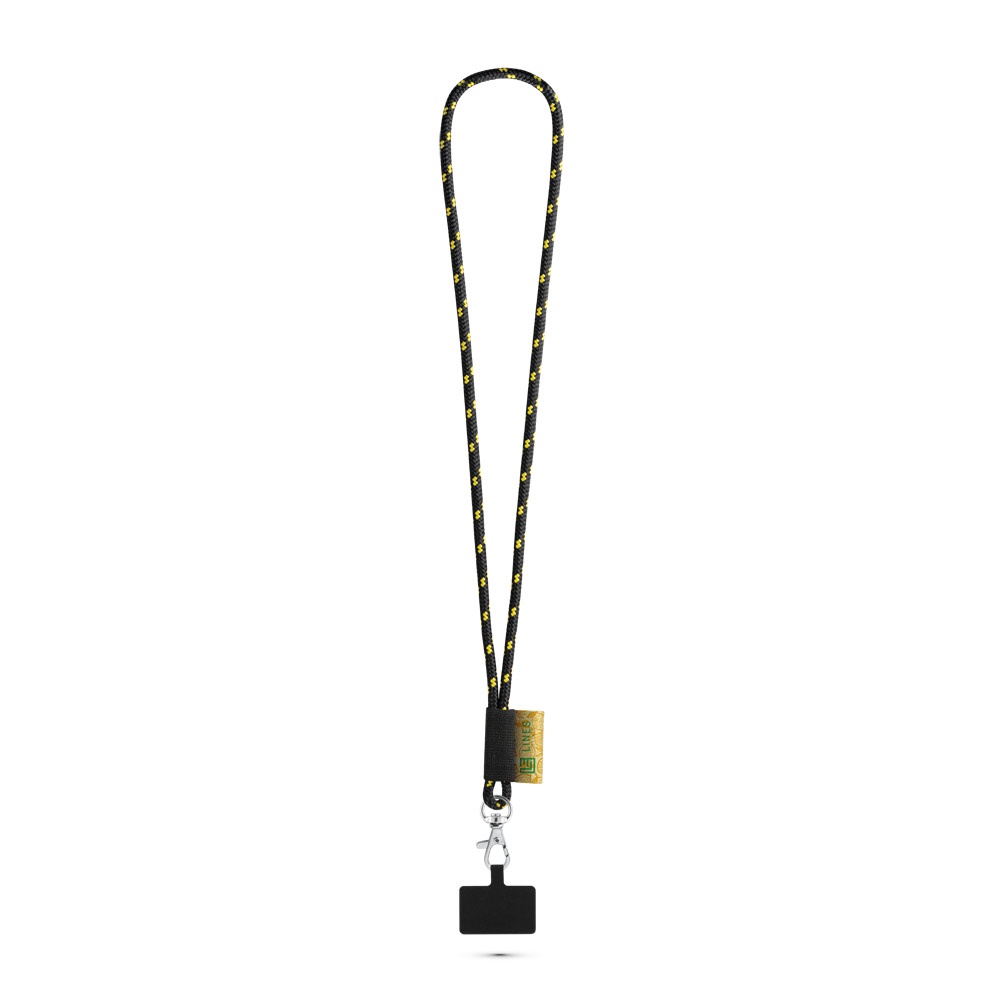 STAFFORD. ZESTAW Smycz NAUTIC długa (Ø 7 mm) z karabińczykiem 9 mm i uchwytem na telefon komórkowy P145250S czarny / żółty STAFFORD. ZESTAW Smycz NAUTIC długa (Ø 7 mm) z karabińczykiem 9 mm i uchwytem na telefon komórkowy P145250S czarny / żółty