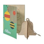 Kartka świąteczna, dzwonek FestiCard P180130D 