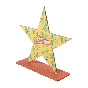 Personalizowane drewniane trofeum, gwiazda Wlobor P180131D 
