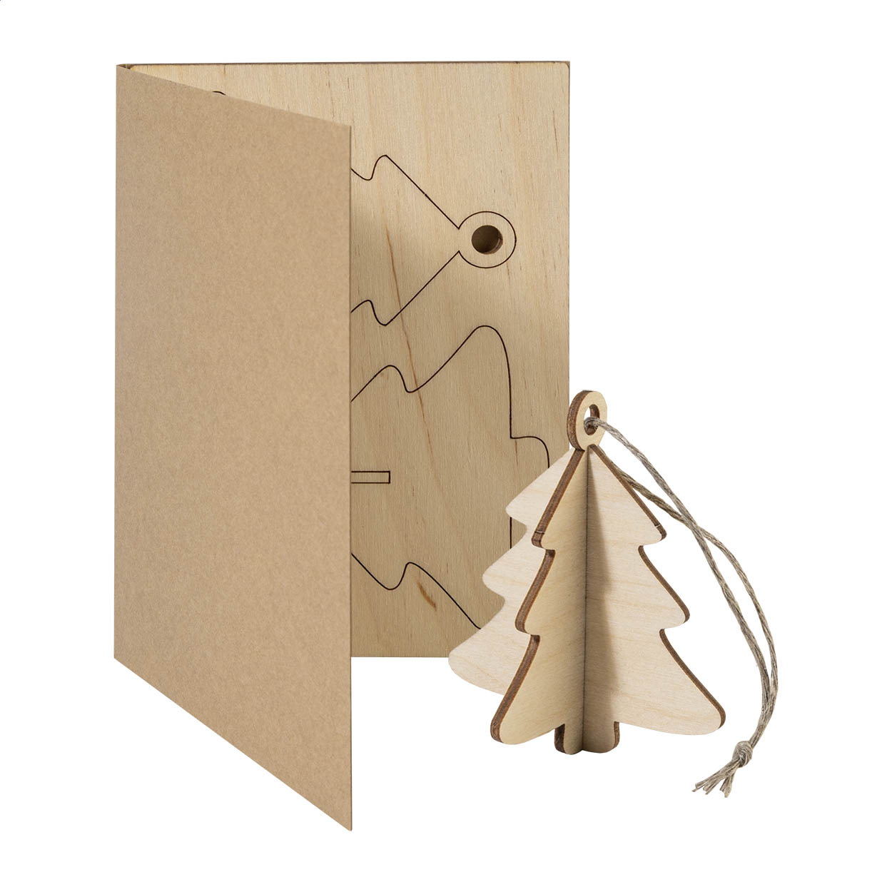 Kartka świąteczna, choinka FestiCard Kraft P180191D