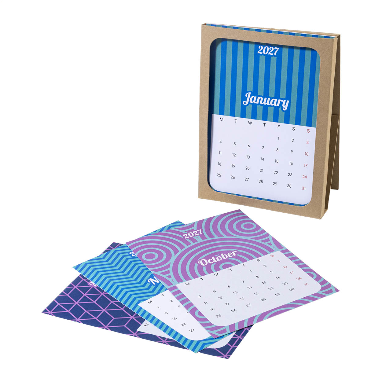 Stolní kalendář na zakázku CreaDate Shuffle P180197D 10 Stolní kalendář na zakázku CreaDate Shuffle P180197D