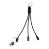 Brelok kabel ładujący USB Rafob P149655D ciemnoniebieski Brelok kabel ładujący USB Rafob P149655D ciemnoniebieski