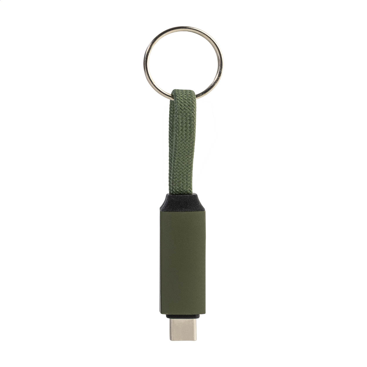 Přívěsek na klíče 60W kabel USB-C Keycab P180469D ciemnozielony