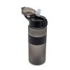 Bidon ze słomką Noviq 700 ml P180782R czarny Bidon ze słomką Noviq 700 ml P180782R czarny