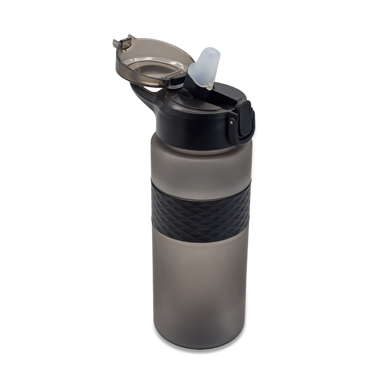 Bidon ze słomką Noviq 700 ml P180782R czarny Bidon ze słomką Noviq 700 ml P180782R czarny