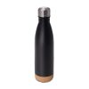 Butelka termiczna z korkowym spodem Jowi 500 ml P001580R czarny