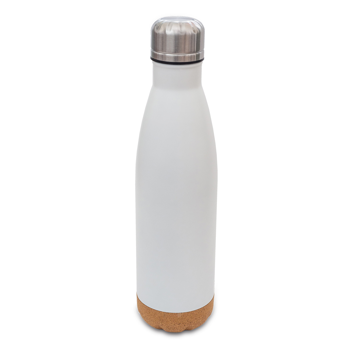 Butelka termiczna z korkowym spodem Jowi 500 ml P001580R biały