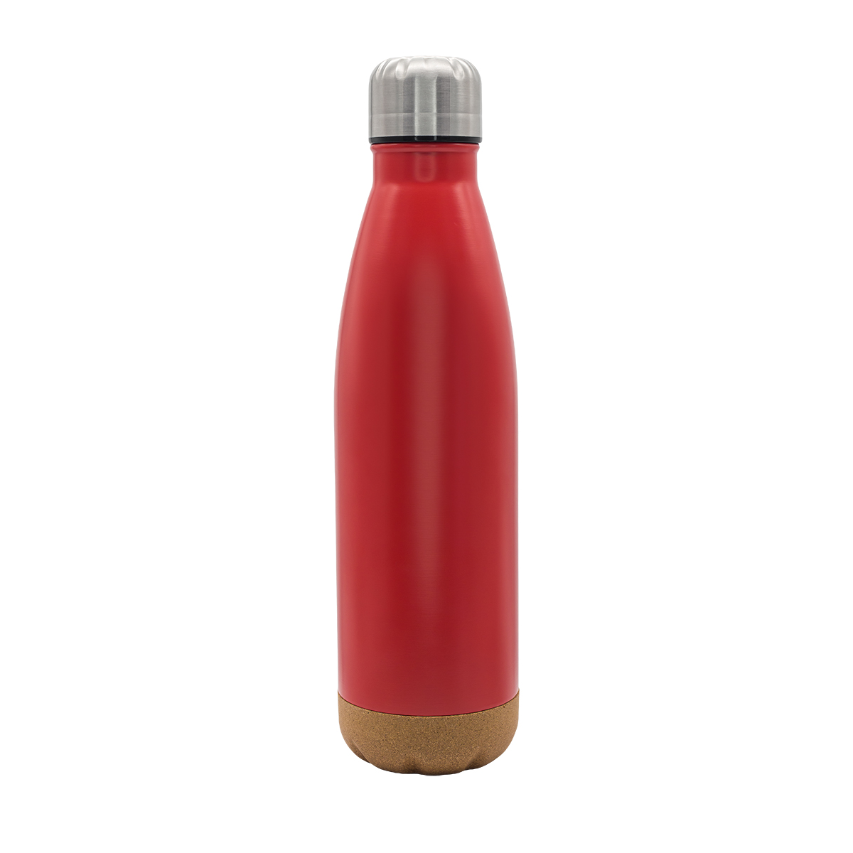 Butelka termiczna z korkowym spodem Jowi 500 ml P001580R czerwony