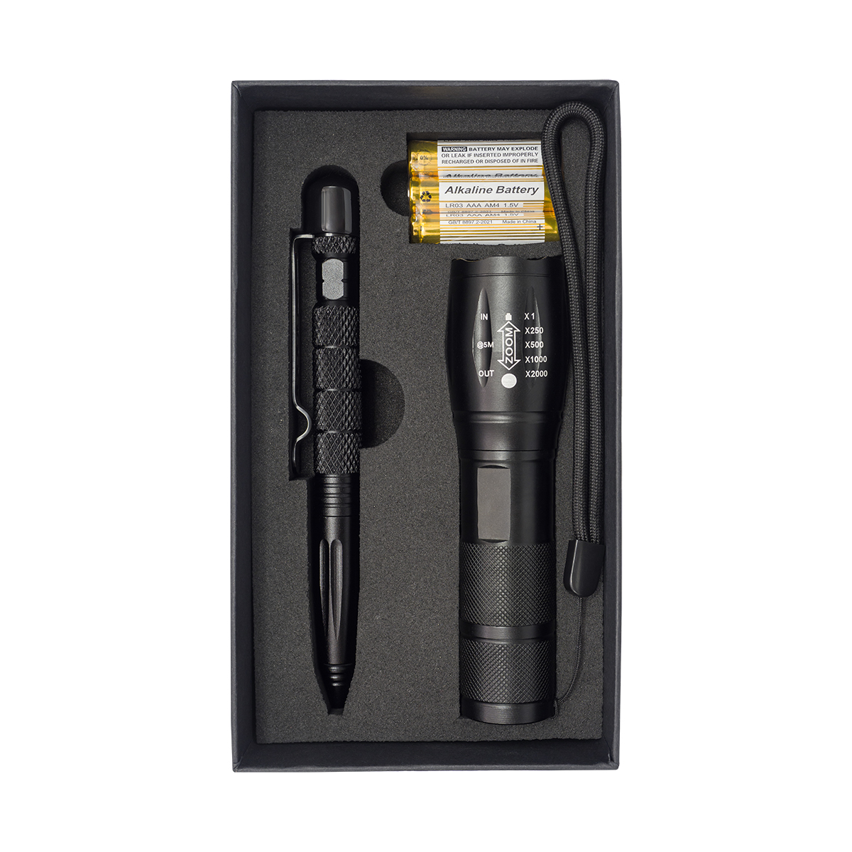 Zestaw latarka z długopisem Noctis P180771R RO-R17576.02