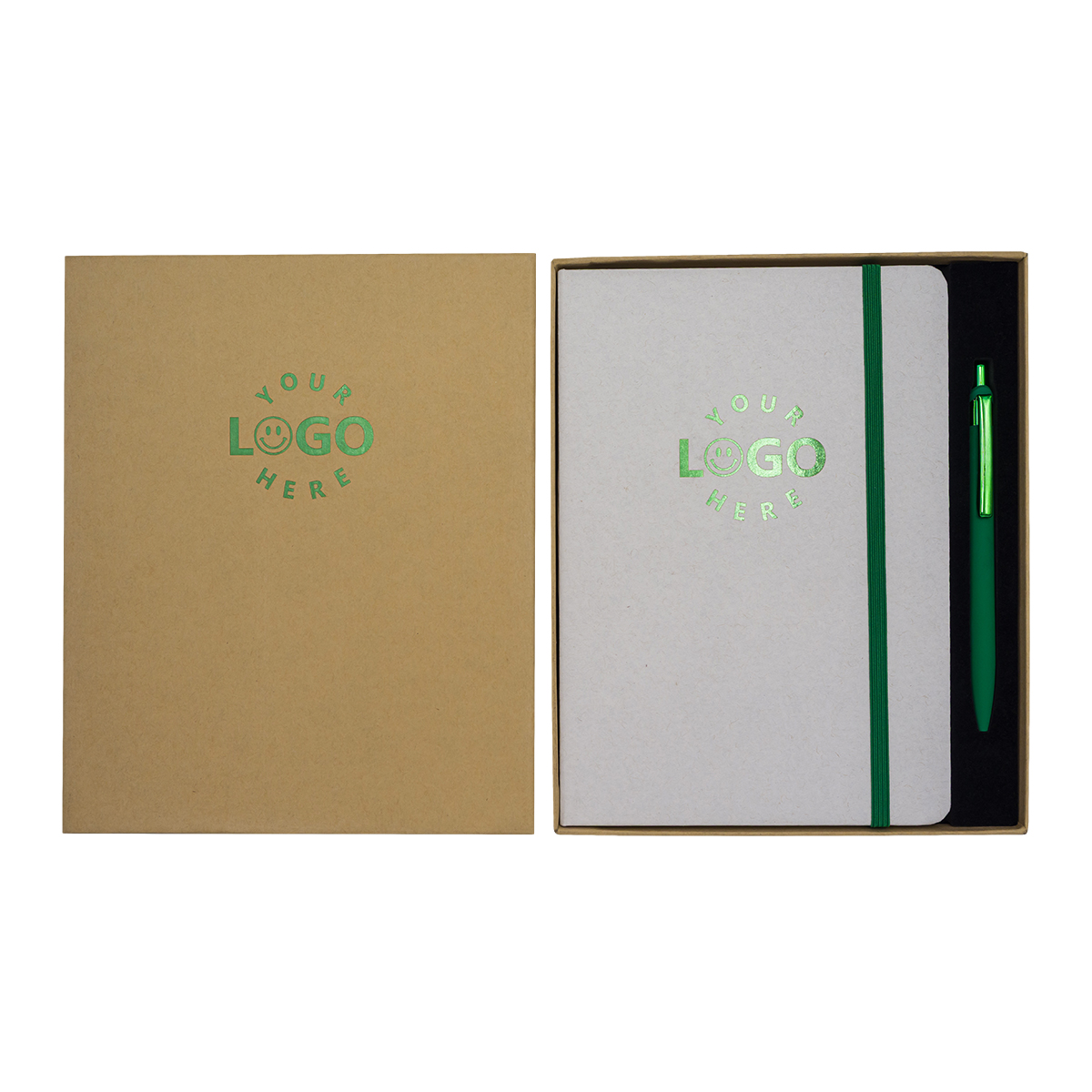 Zestaw notes z długopisem Aurores P180841R zielony