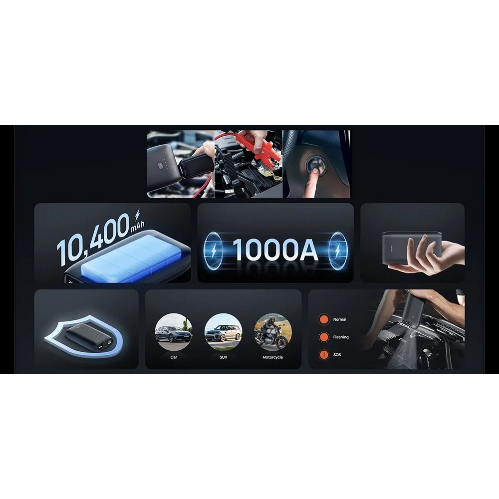 Power bank 10400 mAh, starter samochodowy 70MAI PS07 P181887X 13 Power bank 10400 mAh, starter samochodowy 70MAI PS07 P181887X