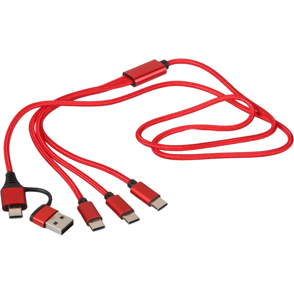 Kabel do ładowania 6 w 1 P181943X czerwony
