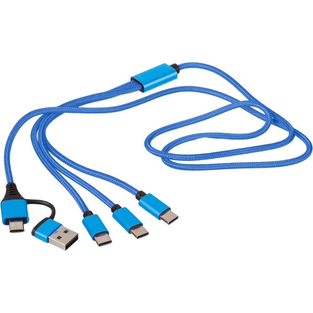 Kabel do ładowania 6 w 1 P181943X niebieski