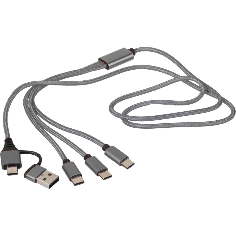 Kabel do ładowania 6 w 1 P181943X srebrny