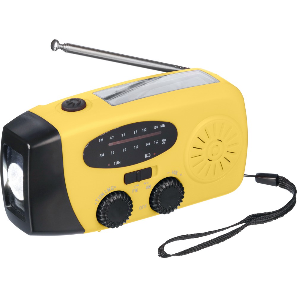 Radio survivalowe P181977X żółty Radio survivalowe P181977X żółty