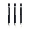 Długopis touchpen z recyklingowanego aluminium / Pivixo P152326P czarny Długopis touchpen z recyklingowanego aluminium / Pivixo P152326P czarny