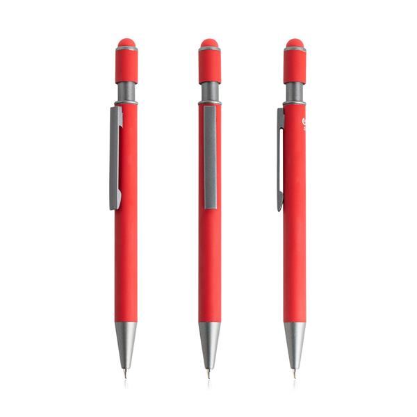 Długopis touchpen z recyklingowanego aluminium / Pivixo P152326P czerwony Długopis touchpen z recyklingowanego aluminium / Pivixo P152326P czerwony