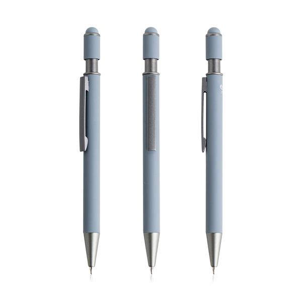 Długopis touchpen z recyklingowanego aluminium / Pivixo P152326P light grey Długopis touchpen z recyklingowanego aluminium / Pivixo P152326P light grey