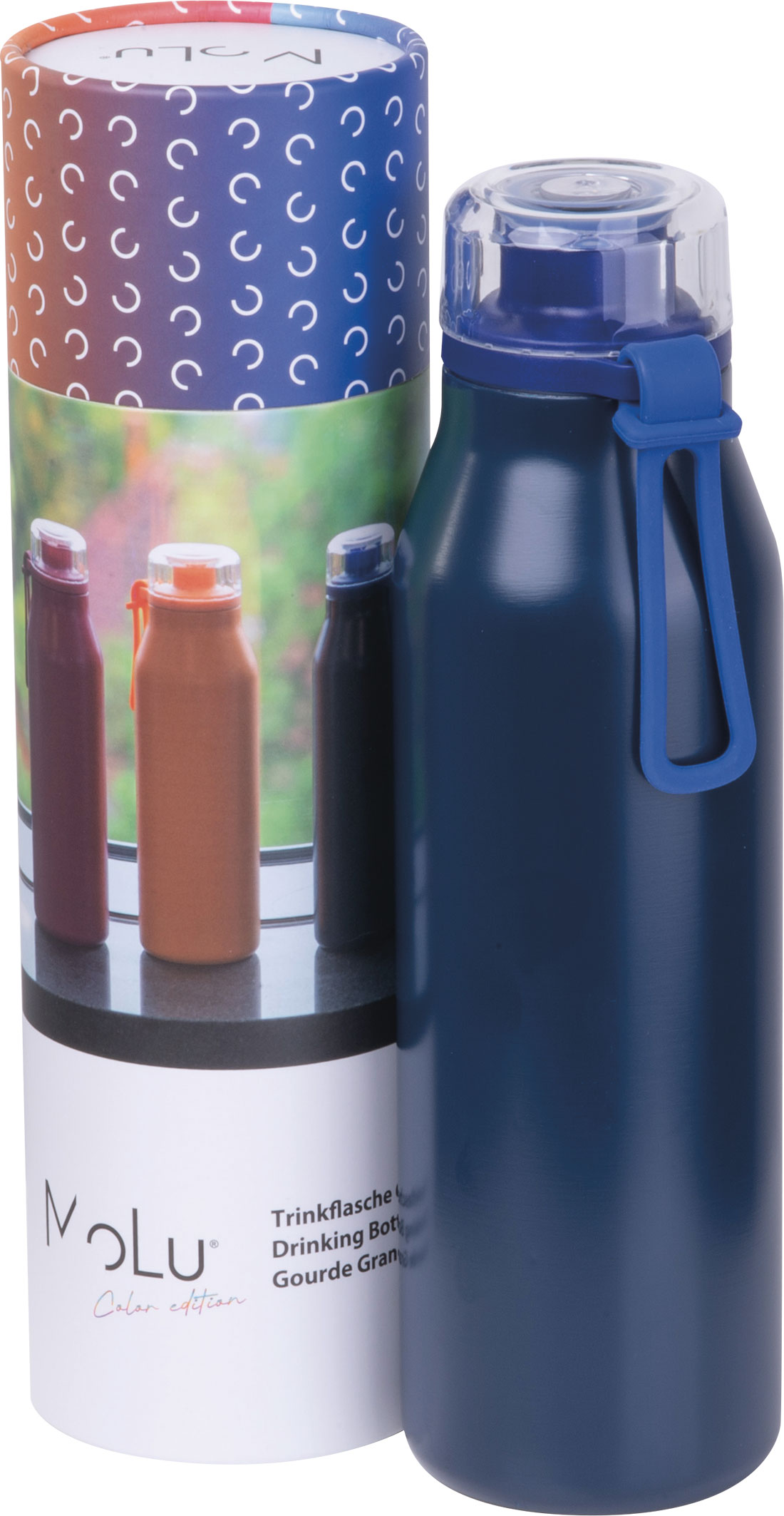 Butelka termiczna stalowa z recyklingu GRAND HAVEN MoLu 640 ml P152921G EG-5349-W