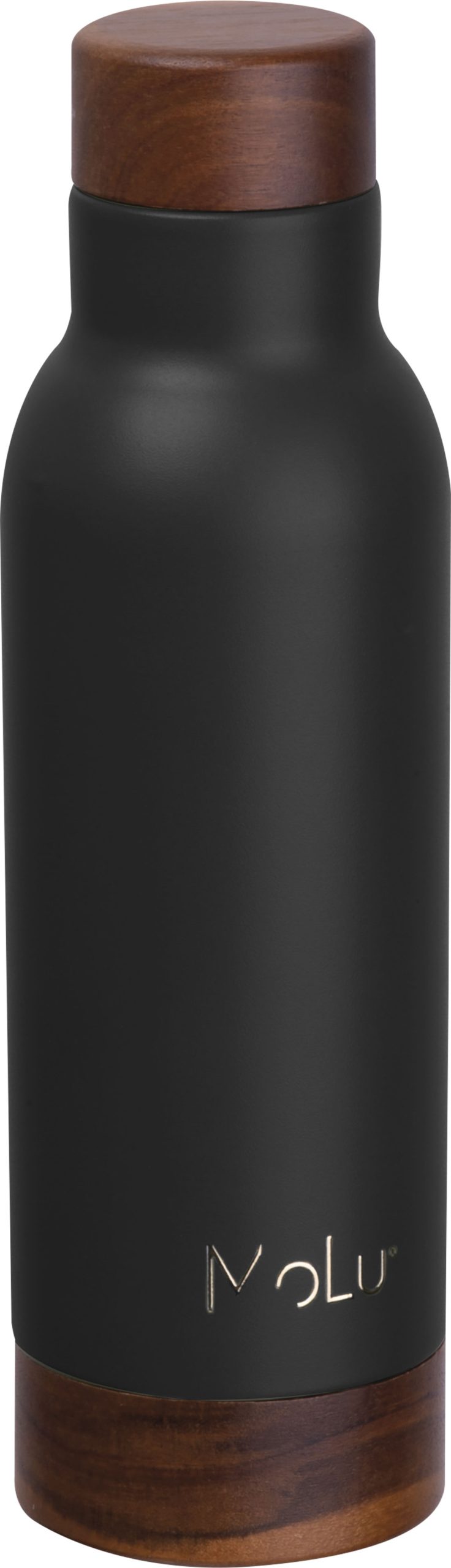 Butelka termiczna ze stalowa z recyklingu COTE D'AZUR MoLu 630 ml P134312G czarny Butelka termiczna ze stalowa z recyklingu COTE D'AZUR MoLu 630 ml P134312G czarny