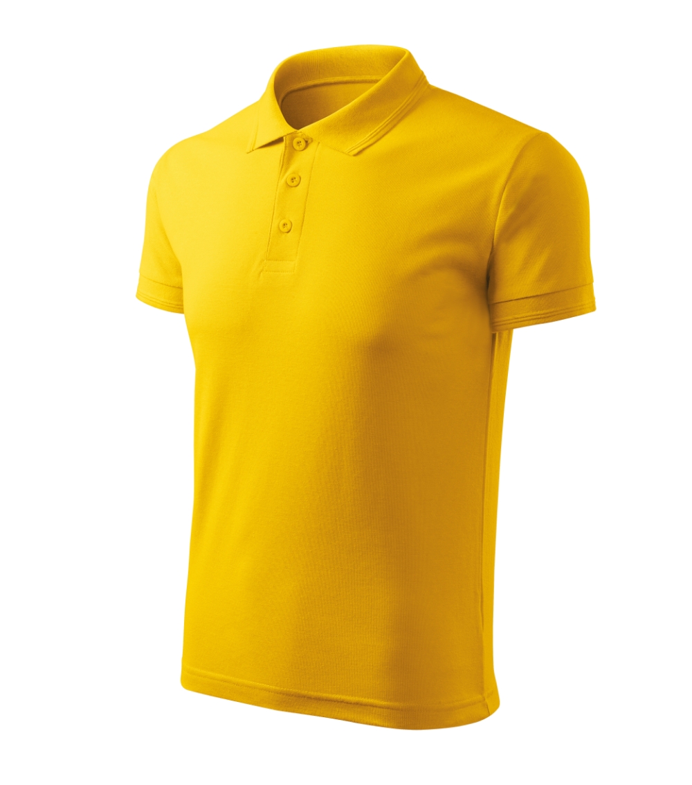 Koszulka polo męska Pique Polo Free P064298F żółty