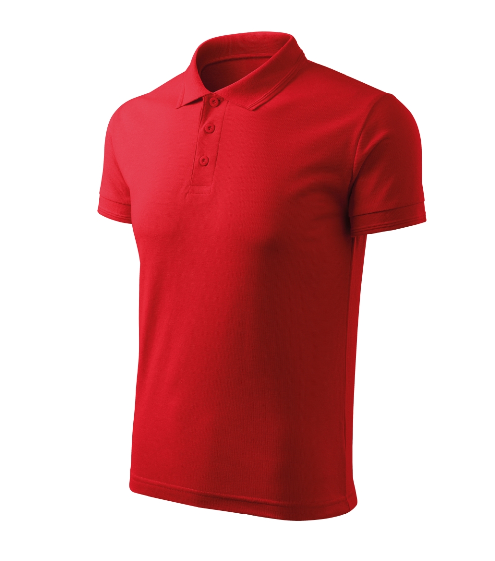 Koszulka polo męska Pique Polo Free P064298F czerwony