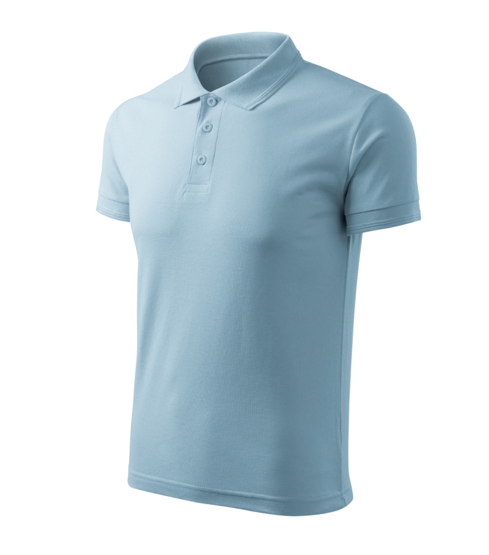 Koszulka polo męska Pique Polo Free P064298F błękitny
