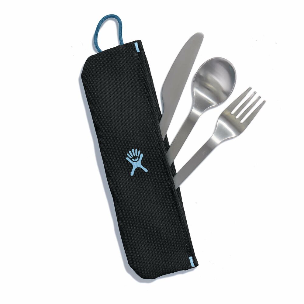 FLATWARE SET STAINLESS POUCH BLACK P181735P PM-OKFW001