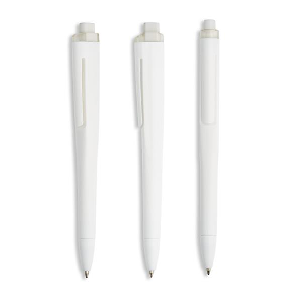 Plastikowy długopis ze zintegrowaną technologią NFC. / Flaty P181758P PM-IP131533-W