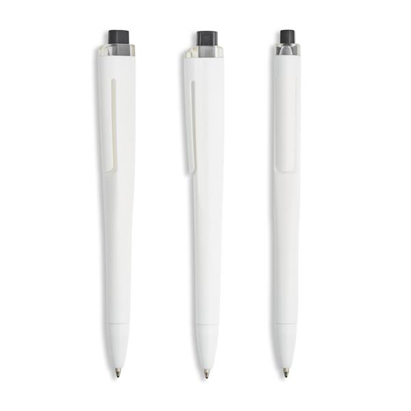 Plastikowy długopis ze zintegrowaną technologią NFC. / Flaty P181758P czarny Plastikowy długopis ze zintegrowaną technologią NFC. / Flaty P181758P czarny