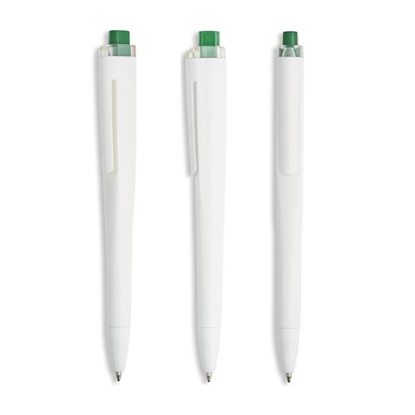 Plastikowy długopis ze zintegrowaną technologią NFC. / Flaty P181758P zielony Plastikowy długopis ze zintegrowaną technologią NFC. / Flaty P181758P zielony