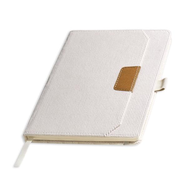 Notes A5 w okładce ze sztruksowej tkaniny / Cord Note P181776P beżowy Notes A5 w okładce ze sztruksowej tkaniny / Cord Note P181776P beżowy