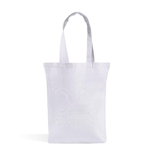 Torba z długimi uchwytami z recyklingowanej bawełny - 140 g/m² / ReTote P181782P PM-IP311208-W