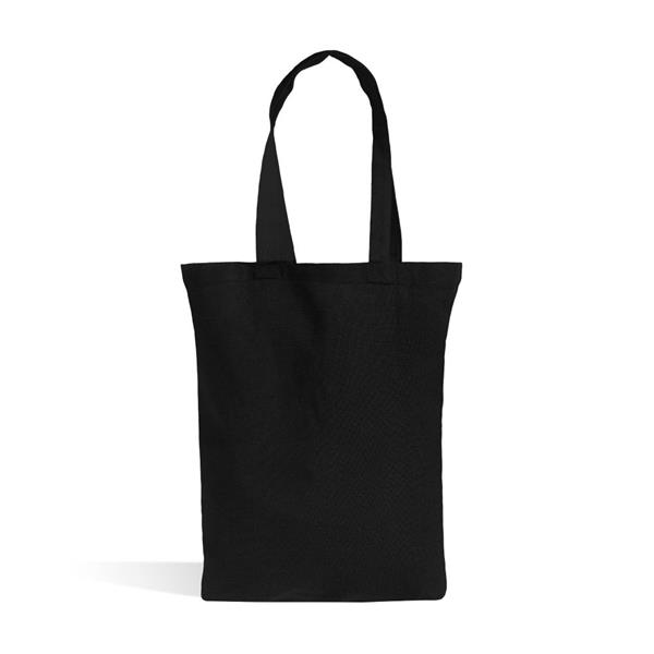 Torba z długimi uchwytami z recyklingowanej bawełny - 140 g/m² / ReTote P181782P czarny