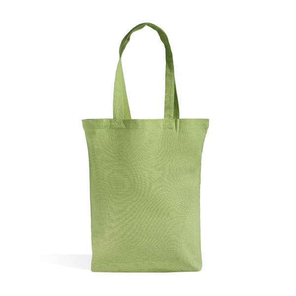 Torba z długimi uchwytami z recyklingowanej bawełny - 140 g/m² / ReTote P181782P jasnozielony