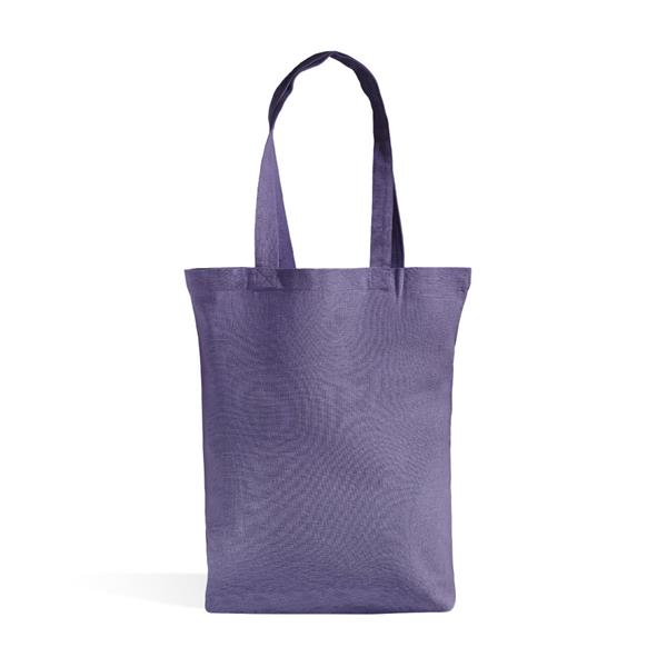 Torba z długimi uchwytami z recyklingowanej bawełny - 140 g/m² / ReTote P181782P fioletowy