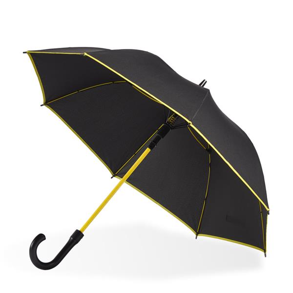 Parasol automatyczny z kolorowymi akcentami / Eddy P090537P żółty Parasol automatyczny z kolorowymi akcentami / Eddy P090537P żółty