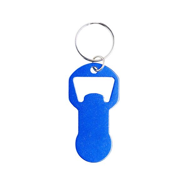 Brelok otwieracz z recyklingowanego aluminium / Token P152316P royal blue