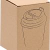 Kubek termiczny 350 ml z powłoką z recyklingu METODY P121754K czerwony