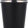Kubek termiczny 350 ml z powłoką z recyklingu METODY P121754K czarny