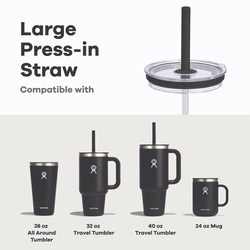 LARGE PRESS-IN ALL AROUND TUMBLER STRAW LID CLEAR P181727P