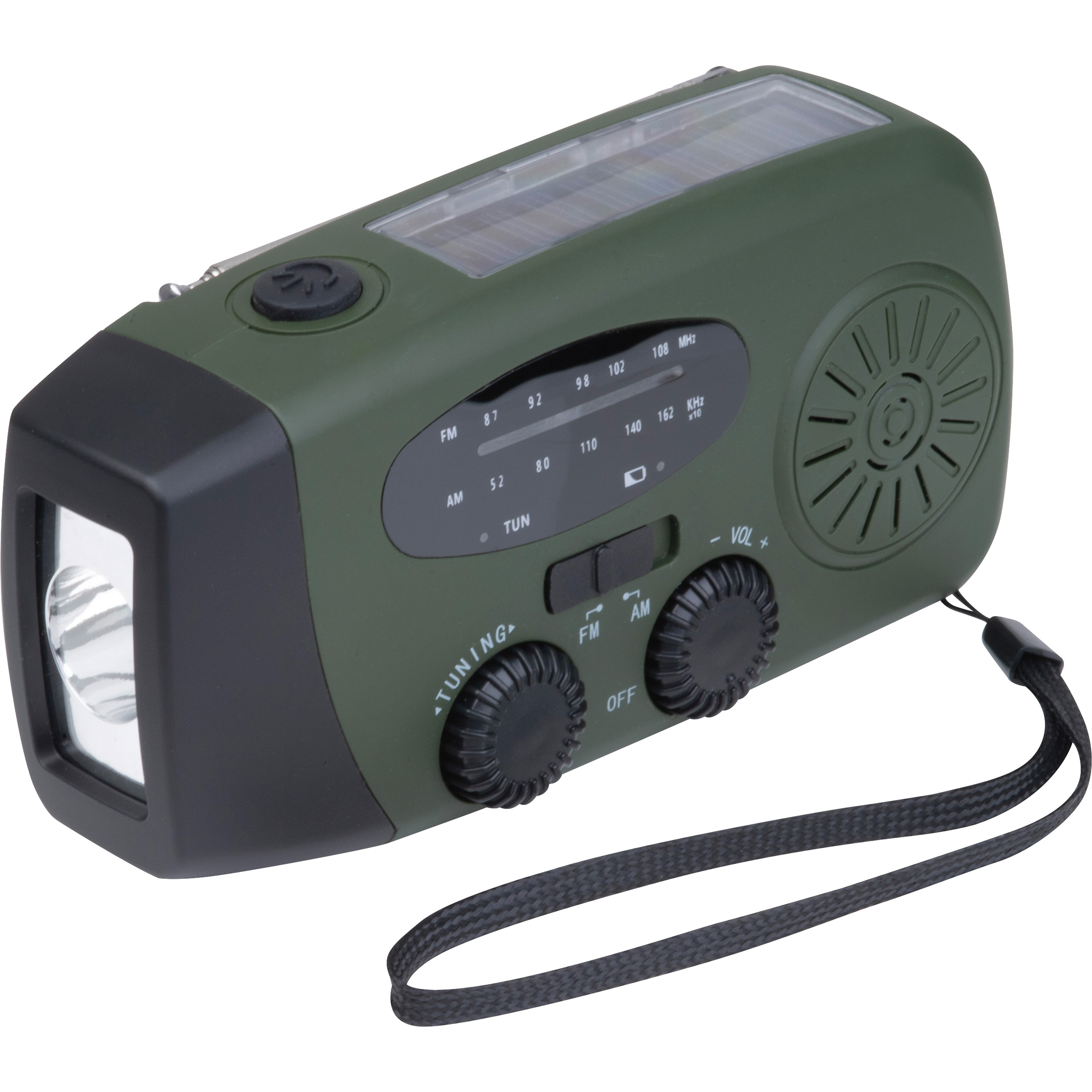 Radio alarmowe na korbkę z latarką i power bankiem BENEDETTA P180931K
