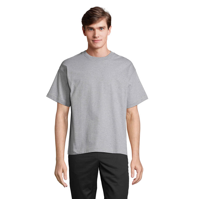 LEGACY OVERSIZED T-SHIRT P145412O szary melanż