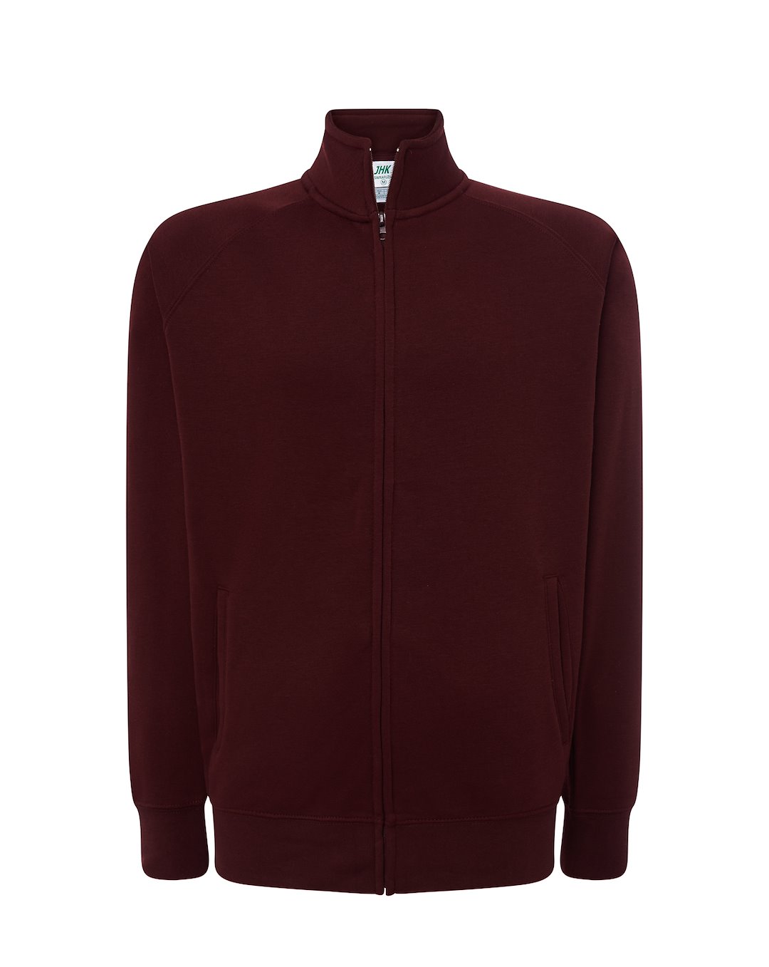 Bluza dresowa swra fuzip P140419H cardinal
