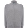 Bluza dresowa swra fuzip P140419H grey melange