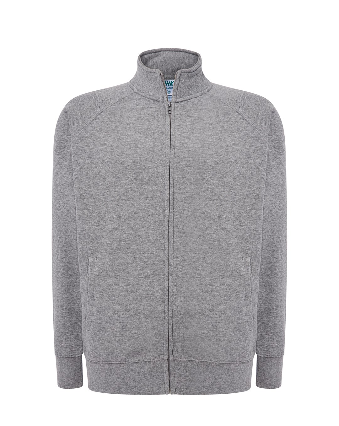 Bluza dresowa swra fuzip P140419H grey melange