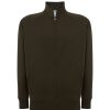 Bluza dresowa swra fuzip P140419H khaki